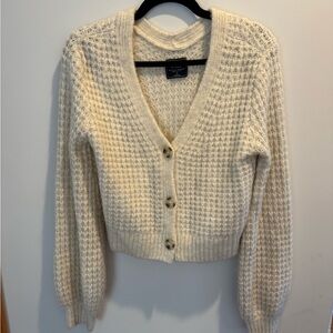 Abercrombie & Fitch Cream Knit Cardigan